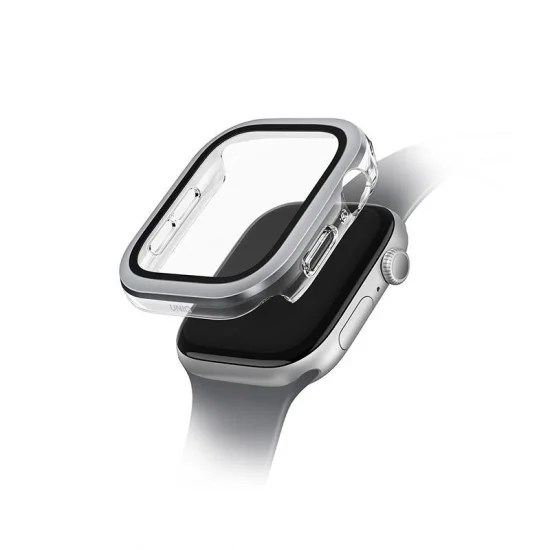 Glass&nbsp;Screen Watch Case With Tempered 42Mm Uniq Voute - Silver